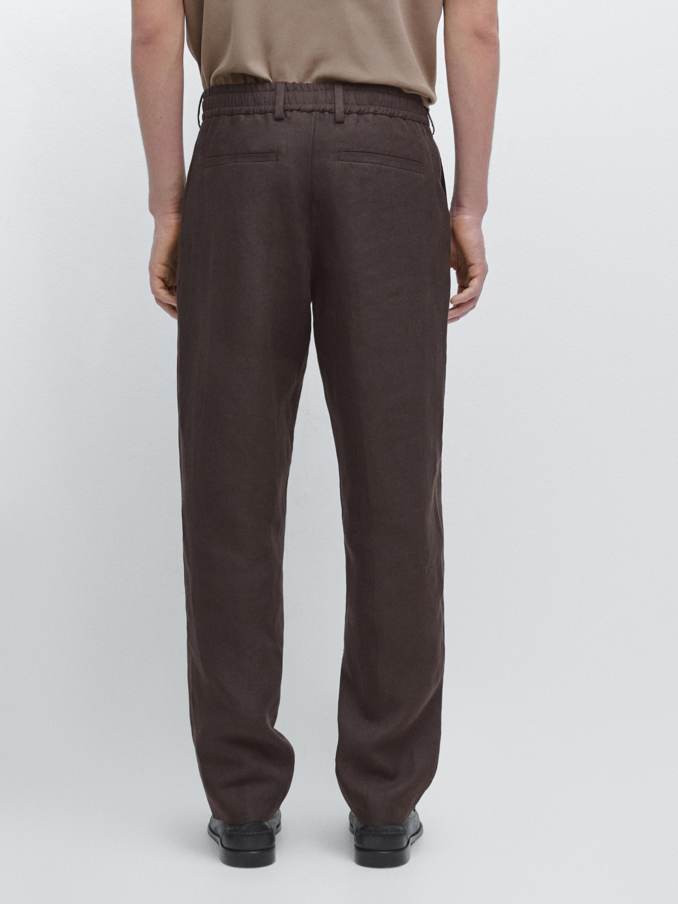 Pantalon total look en lin